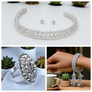 2 Line Necklace & 2 Line Bracelet